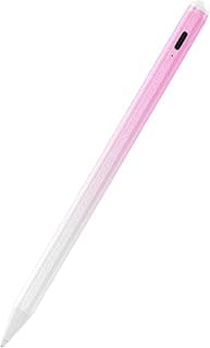 قلم تاتش (Stylus) لجهاز ايباد الجيل السادس إلى الحادي عشر، شحن سريع 2X، متوافق مع ابل ايباد Pro 11/12.9/M4، ايباد Air 3/4/5/M2/M3/M4، ايباد mini 5/6/7، تدرج أبيض في وردي