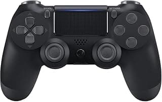 Wireless Controller for P-S-4 (Third-Party Generic, Non-OEM), Compatible with gaming console Slim/Pro, 6-Axis Dual Vibration Gamepad, Touchpad, 800mAh Rechargeable Battery – Black