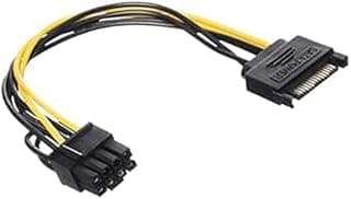 كابل SATA 15-Pin ذكر إلى موصل 6/8-Pin