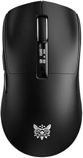 Onkuma DM07 Tri Mode RGB Gaming Mouse with Bluetooth 2.4GHz Wireless and Wired Connectivity 1000Hz Polling Rate Ergonomic Design for PC Laptop Gaming Black