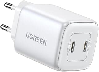شاحن Nexode 45W بمنفذين USB-C PD، أبيض
