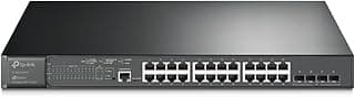 سويتش TL-SG3428MP مدار L2+ جيجابت 24 منفذ مع PoE، عدد 24 منفذ PoE+ بقدرة 384 وات، 4 منافذ SFP، يدعم Omada SDN