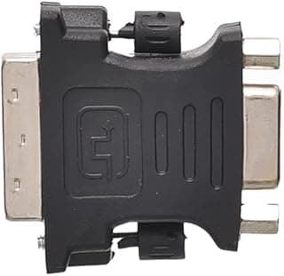 وصلة من Dvi ذكر الى Vga انثى - اسود، 4 دبابيس ميني دي اي ان، USB، لباور بنك