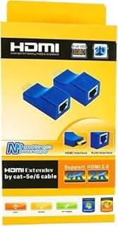 موسع HDMI عبر كابل شبكة RJ45 Cat6/Cat5e - يدعم Full HD 1080P و4K - بدون طاقة إضافية