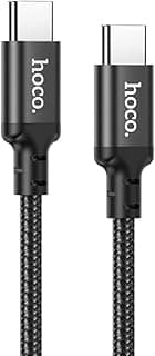 X14 - Double Speed PD Fast Charging And Data Transmittion Cable (60W - 3A - 1M), USB-C To USB-C Plug Compatible With Samsung Huawei Xiaomi Oppo - Black