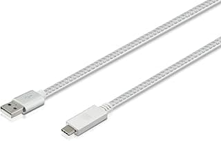 كابل مايكرو USB برو من HP، باللون الفضي - 2.0 متر - HP041GBSLV2TW، لهواتف
