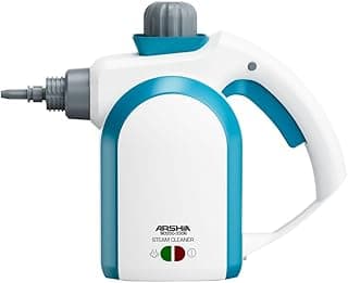 Arshia Portable Steam Cleaner 3306-1250W Power - 3 Bar Steam Pressure - Sterilizes 99.9% of Bacteria - Ready in 3 Minutes - Deep Clean Home No Chemicals - 18 Months Warranty