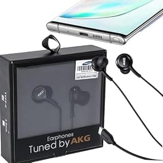 سماعات أذن سلكية داخل الأذن (HD Audio) بمنفذ Type-C الباكت الاسود (صنع في فيتنام) صوت ستيريو عالي النقاء ميكروفون مدمج تصميم مريح ومغناطيسي متوافقة مع جميع اجهزة جالكسي مع ميكروفون عازل للضوضاء
