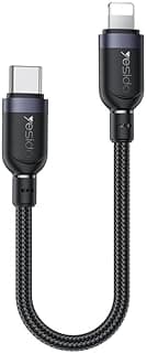 CA187 27W Type-C to Leghtning Fast Charging Cable 0.3m Strong and Durable Aluminum Design for High Efficiency Data Transfer