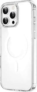 جراب حماية شفاف FYY-014 متوافق مع MagSafe لهاتف ابل iPhone 15 Pro Max مقاس 6.7 بوصة، مقاوم للخدش، خفيف ومتين، تقنية مضادة للاصفرار - شفاف