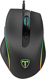 ماوس ألعاب T-DAG.GER TGM208 COLONEL RGB | دقة 6400 DPI | 6 أزرار قابلة للبرمجة | ماوس سلكي احترافي بإضاءة RGB وتصميم مريح | الأفضل للألعاب وسرعة الاستجابة