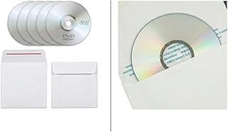 اقراص فارغة فاخرة سعة 4.7 جيجابايت DVD-RW (عبوة من 5 قطع) مع اغطية ورقية واقية بيضاء - وسائط عالية السرعة قابلة لاعادة التسجيل لمدة 120 دقيقة