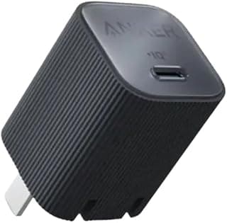 نانو الترا 30W شاحن USB C سريع PPS قابل للطي لهواتف ابل 16/16 Pro/16 Pro Max/15 Pro/15 Pro Max/14/13، سامسونج، ايباد (الكابل غير مرفق) (A2337) (أسود)