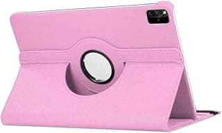 Dl3 Mobilak Protective Cover for Huawei MatePad SE 11 inch 2024, 360° Rotatable Smart Stand, Leather Folio Flip Cover with Multi-Angle Viewing, Auto Wake Sleep (Baby Pink)