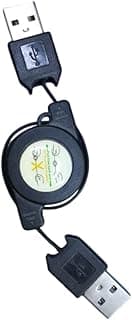 كابل وصلة تمديد USB 2.0 بتصميم قابل للسحب بطول 90 سم من A - ذكر إلى ذكر A