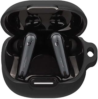 Silicone Case Compatible With Anker Soundcore liberty 4 NC - Protective Cover for Headphones -Black