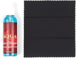 Glasses and Screen Cleaner Remove Fingerprints, Grease and Dust, Increase Image Clarity and Quality, Perfect for Cameras, Mobile & Laptop + Microfiber Cleaning Wipe. (2)