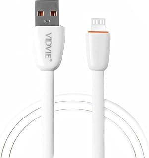 فيدفي كابل لايتنينج للشحن السريع KX 3337، موصل مطاط حراري مرن قابل للانحناء، كابل مزامنة USB الى لايتنينج 30 سم - ابيض