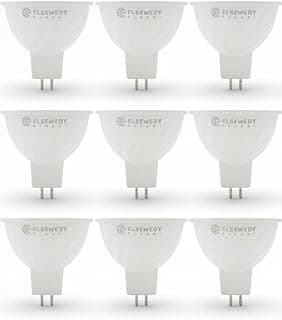 عبوة من 9 لمبات LED سبوت MR16 بقاعدة GU5.3 | 5W | ضمان 5 سنوات | إضاءة دافئة 3000K | بديلة لهالوجين 50W | شريحة OSRAM | 450 لومن | موفرة للطاقة A+ | 25,000 ساعة | للمنزل والمكتب