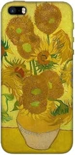 Van Flower Silicone Printed mobile case compatible with iPhone 5S