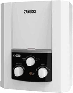 سخان مياه غاز ديجيتال زانوسي - دلتا - GC3 - ZYG06313WL- 6 لتر، فيكي، ابيض - 945105600 مع محول
