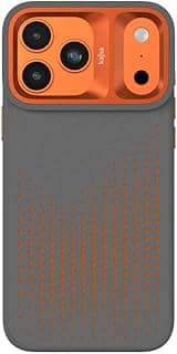 kajsa splendid collection circie back case for 17 pro max (with magsafe) mix grey/orange