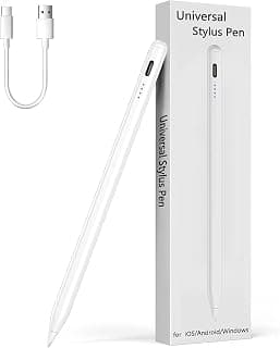 قلم تاتش عالمي، ألومنيوم، 1.5mm، شحن Type-C، تحكم باللمس، متوافق مع ايفون، ايباد، تابلت أندرويد