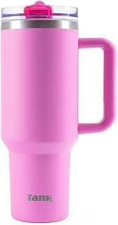 Tank Quencher, 1200ml, Stainless Steel Bottle, BPA free, Insulated, Leakproof - Hot Pink