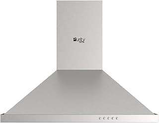 PANSY 90CM Cooker Wall Mount Range Hood Silver (Suction power 650 m3/h)