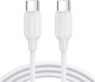 كابل CC060A9 من Type-C إلى Type-C للشحن السريع ونقل البيانات 60 وات - 1 متر، سلسلة فاخرة (أبيض)