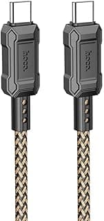 كابل شحن ونقل بيانات X94 - Leader، نوع Type-C إلى Type-C (1 متر - 60 وات - 3 أمبير) متوافق مع سامسونج، هواوي، شاومي، اوبو - ذهبي