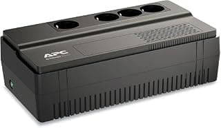وحدة تزويد طاقة غير منقطعة APC Easy UPS BV500I-GR بقدرة 500VA / 300W - منفذ Schuko، جهد 230 فولت، حماية من انقطاع الكهرباء وارتفاع الجهد، مزود طاقة احتياطي لأجهزة الكمبيوتر والراوتر وأنظمة المراقبة