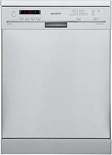 غسالة أطباق QW-V815-SS2 بشاشة رقمية، 15 فرد، 8 برامج، 60 سم - فضي