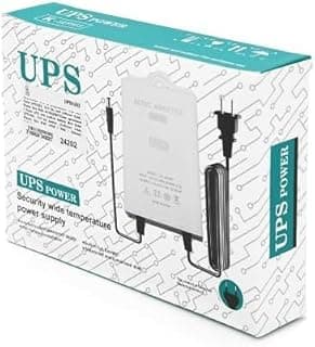 شاحن بمنفذ DC باريل متوافق مع أجهزة اللابتوب والتابلت بقدرة 24 واط مع وظيفة UPS