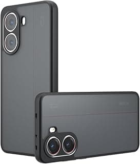 TingYR Case Compatible with Xiaomi Poco X7 Pro/Redmi Turbo 4, Mobile Phone Case Shockproof Non-Slip Scratch-Resistant Anti-Fingerprint Bumper Protective Case (Black)