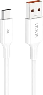 Type-C - CB4049T - 1 Meter - Fast Charging and Data Transfer Cable 3A - Flexible TPE Material - Durable Flexible TPE Material (White)