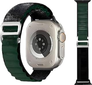 سوار رياضي نايلون Nopatia متوافق مع ساعة ابل مقاس 42mm 44mm 45mm 49mm (& 46mm) - سوار لوب جيد التهوية لجميع السيريس و Ultra