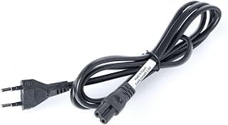 كابل طاقة راديو/تلفزيون 2B طول 1.5 متر أسود 3.8 OD 0.75mm2 220/300v