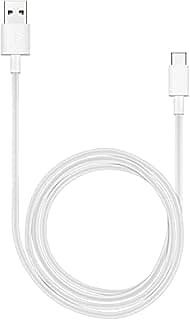 وصلة USB ايه ذكر الى نوع C 3 امبير 1م بلون ابيض من هواوي 55030260 لهواتف خلوية
