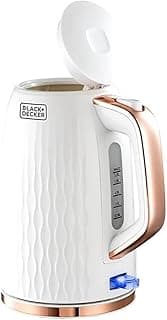 كاتل (غلاية) مياه بلاستيك Black & Decker بقدرة 2200 وات، سعة 1.7 لتر