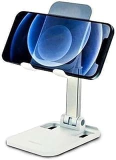 Recci RHO-M10 Foldable Phone Holder for Convenient Device Viewing - White