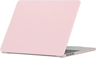 Laptop Case Compatible with New MacBook Air 13 inch with Retina Display & Touch ID 2020 2019 2018 Release Model A1932 A2179 A2337 M1, Plastic Protective Laptop Hard Shell Case, New Solid Pink
