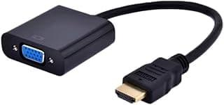كابل محول HDMI ذكر إلى VGA أنثى ذو 15 دبوس d Sub، لتوصيل اللاب توب بالشاشة، مناسب للكمبيوتر الشخصي وماك وبلاي ستيشن 4 والبروجكتور