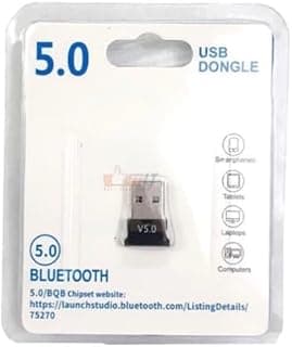 Bluetooth USB Dongle Adapter – Wireless Receiver for PC/Laptop, Supports Bluetooth 5.0, Plug & Play for Windows, Keyboard, Mouse, Headset, and More – Black