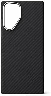 Case for Samsung Galaxy S26 Ultra 6.9" Case Compatible with Wireless Charger| UltraGaurd Aramid Fiber Woven Cover with a Caseless Feel | Thin, Light & Protective Case (Black Carbon)