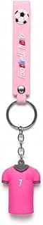 Football Keychains, Shirts Design, with Metal Rings