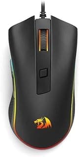 ماوس لاسلكية للألعاب، مريحة وأنيقة للاعبين والمحترفين، M611RGB، تتميز بإضاءة ار جي بي نابضة بالحياة ومريحة وقابلة للتخصيص 12800 نقطة لكل بوصة، ريدراجون