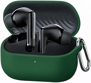 Silicone Case with keychain for Oraimo FreePods Neo (OTW-323), Evergreen Color