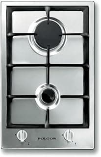 Fulgor Hob 30 cm, stainless steel, 2 burners + heavy cast iron holders + fully self-safe ignition