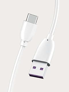 كابل شحن Type C طول 1 متر - أبيض